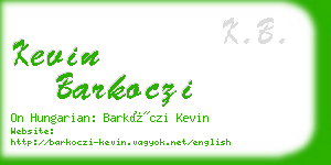 kevin barkoczi business card